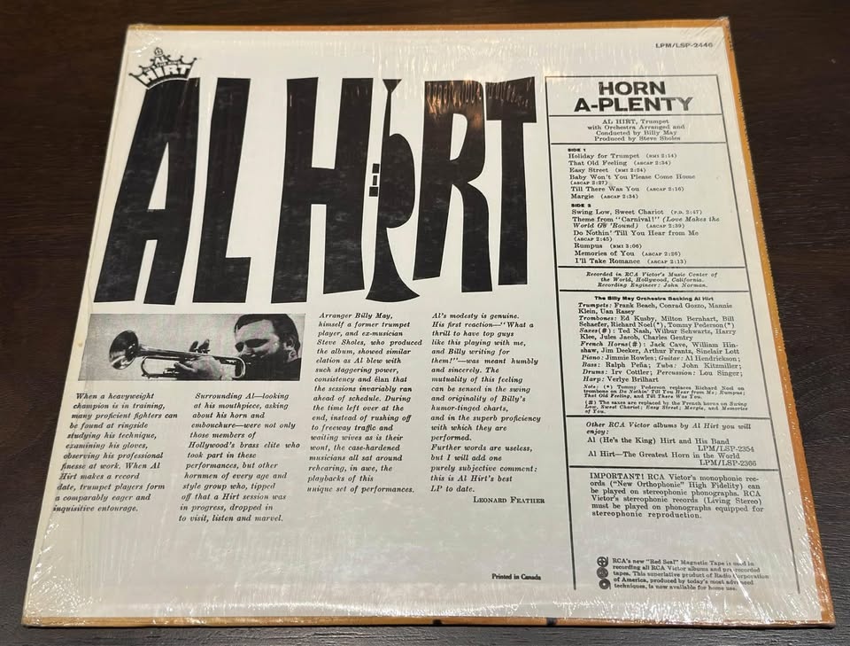 Al Hirt Jazz and Pop Compilation from the Late ‘50’s to early ‘7 - photo 5
