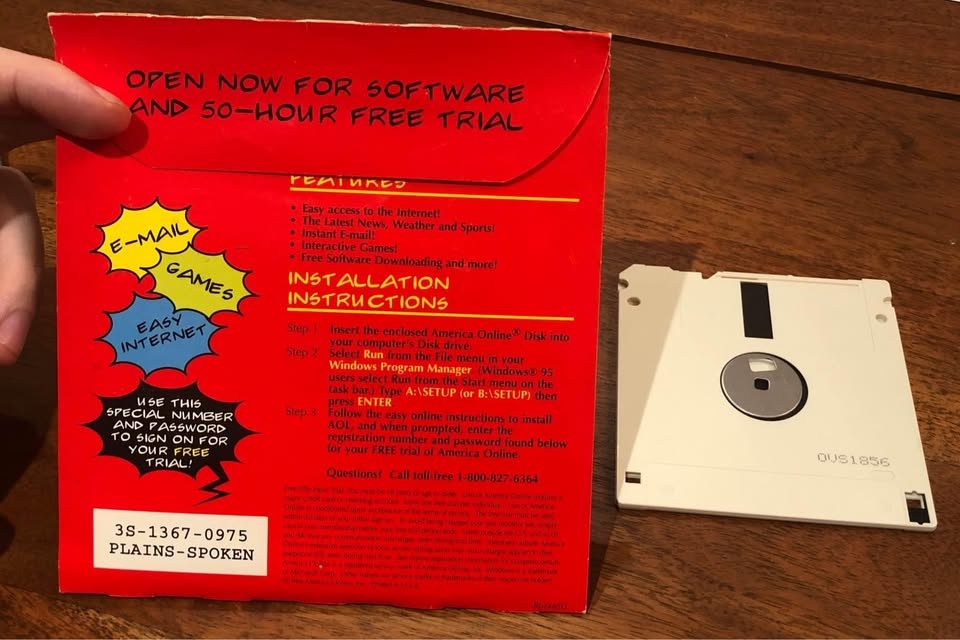 Vintage AOL America Online 3.0 Software CD carrot 🥕 - photo 2