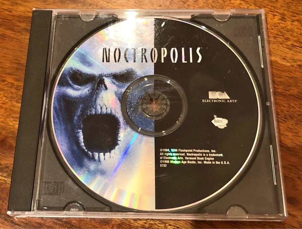 Noctropolis 1994 PC CD-ROM Video Game Disc