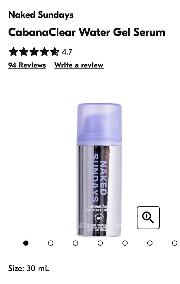 Naked Sundays CabanaClear Water Gel Serum
