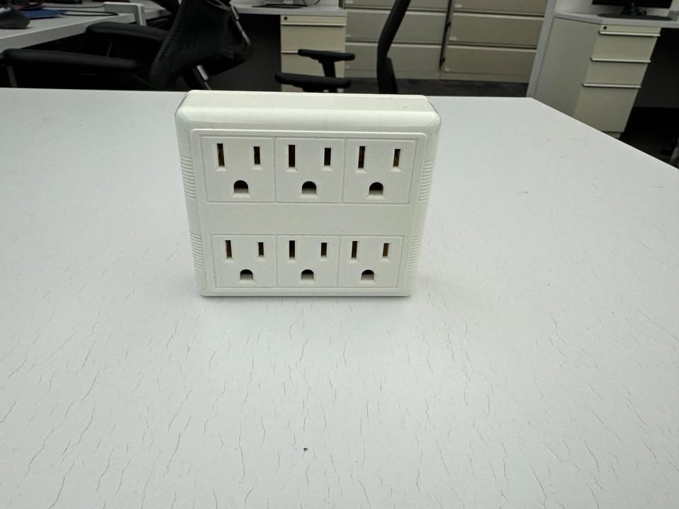 IKEA KOPPLA 6-Way Power Strip White, Grounded