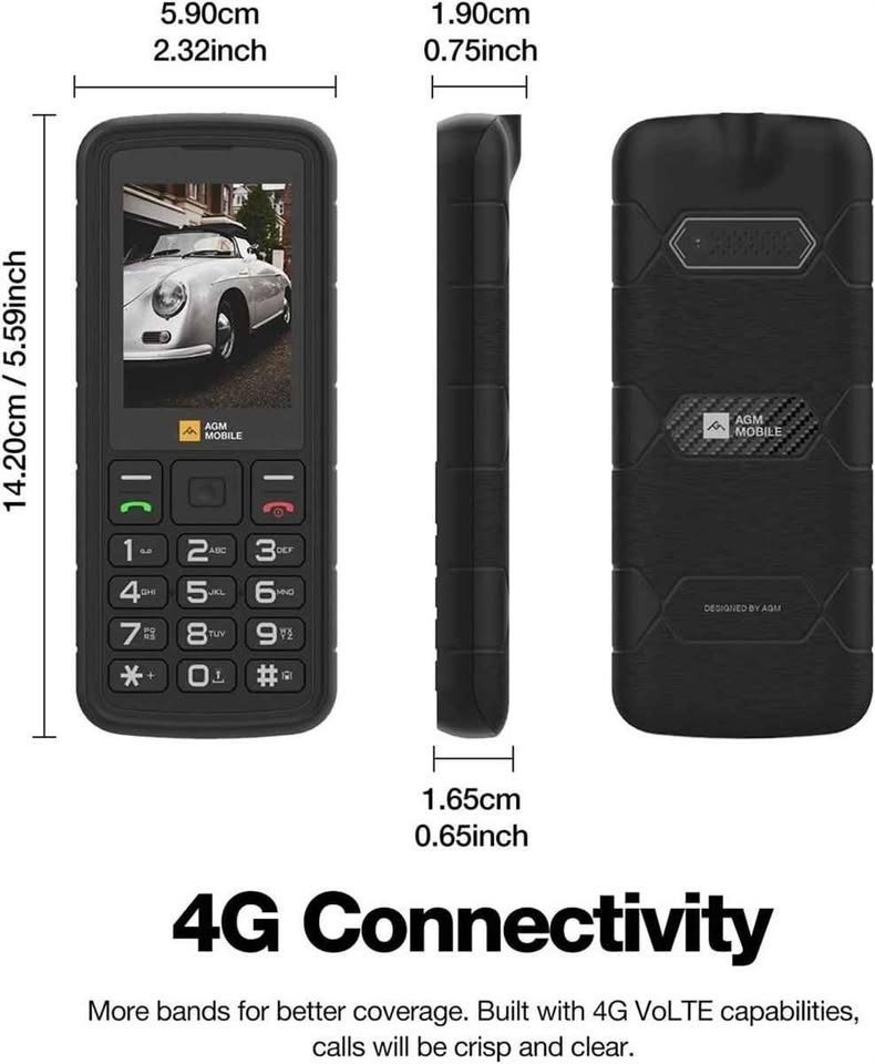DUMB PHONE BASIC PHONE - AGM M9 Rugged Feature Phone - photo 2