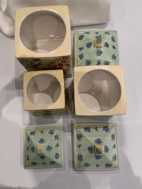 Cannisters Vintage Capriware 1980's Ceramic Kitchen Cannisters - photo 5