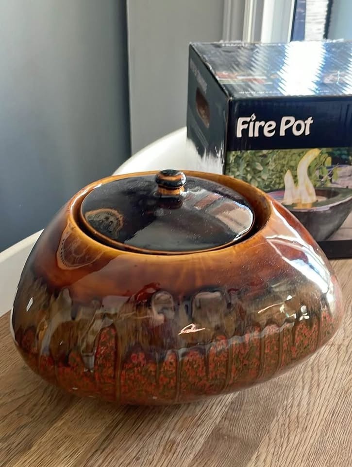 Green Earth Ceramic Fire Pot