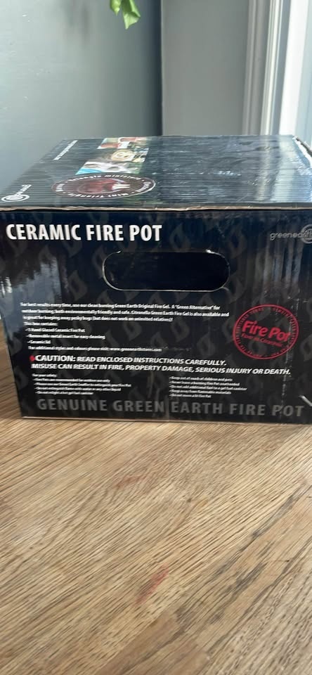 Green Earth Ceramic Fire Pot - photo 4
