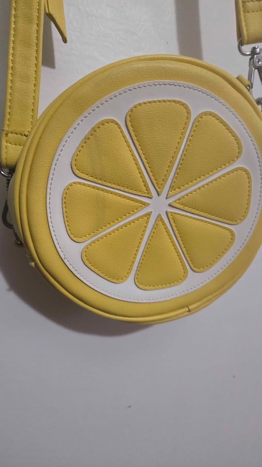Yellow lemon cross body, shoulder bag - photo 2