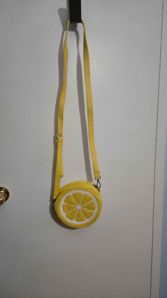 Yellow lemon cross body, shoulder bag - photo 5
