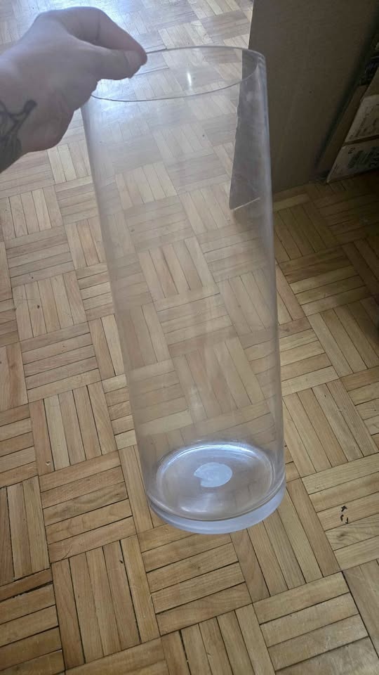 18 inch clear glass cylinder vase Ashland