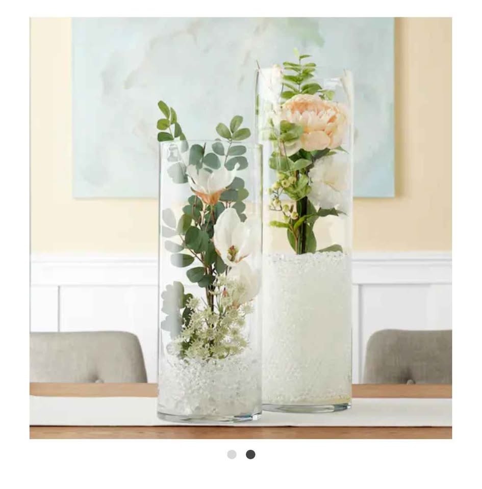 18 inch clear glass cylinder vase Ashland - photo 5