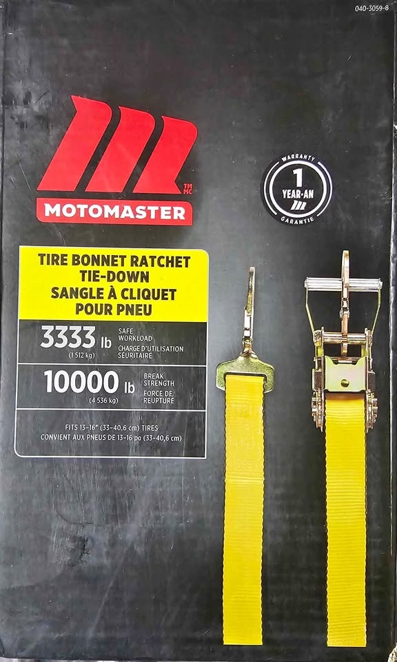 Tire Bonnet Ratchet Tie-Down