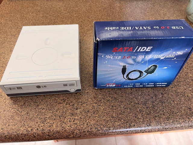 External DVD Reader Writer and cable kit