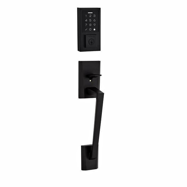 Weiser SmartCode Deadbolt + Handleset (Matte Black)
