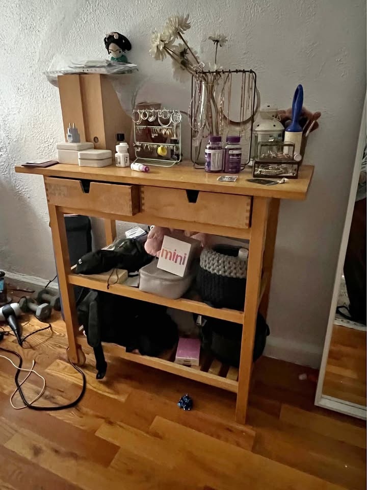 Wood IKEA cart