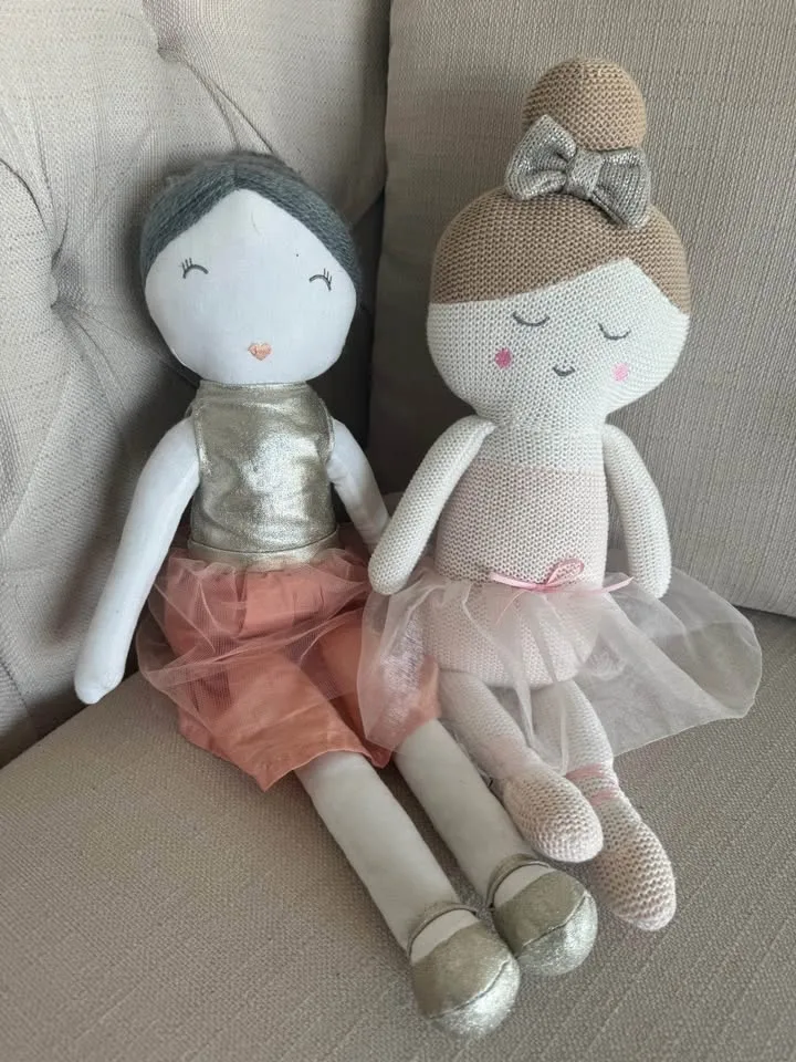 2 cute soft ballerina style dolls image indicator(2)