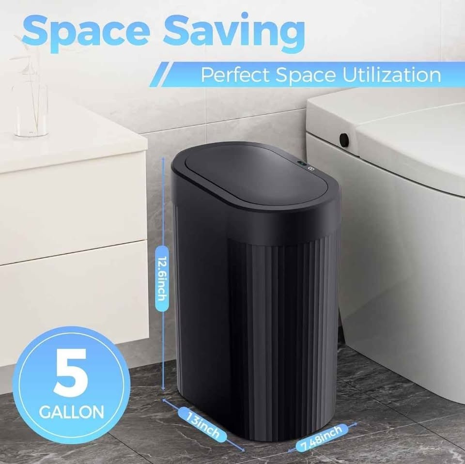 3 Pack Bathroom Trash bin with Lid Automatic Motion Sensor Brand - photo 3