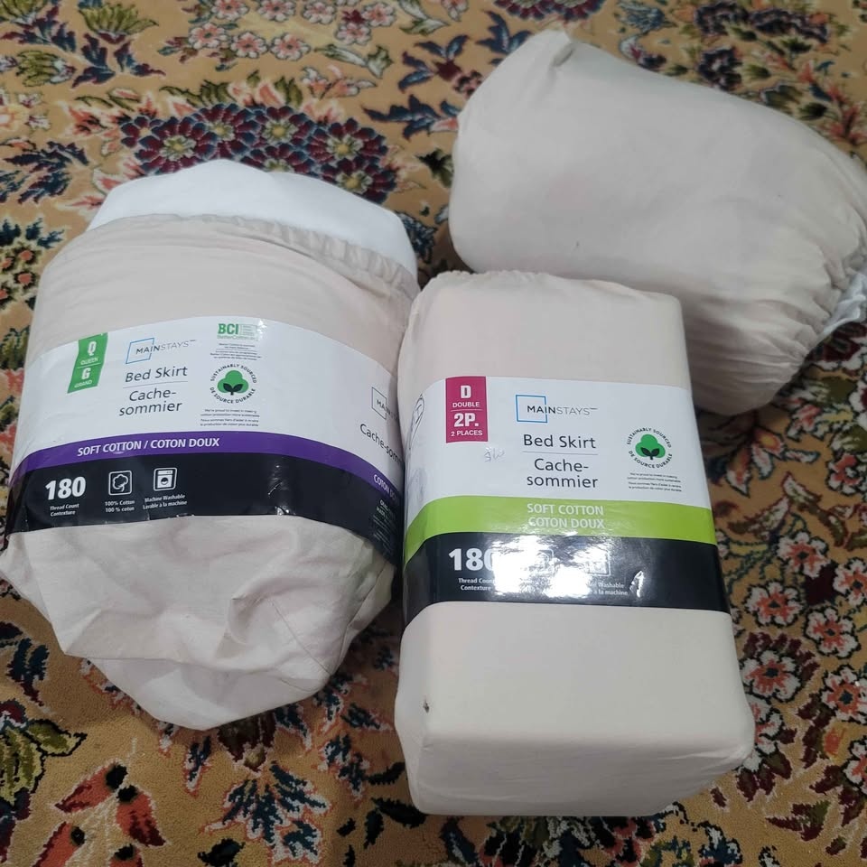 Bed skirts Queen size and Double size (All for $5 Brand new - photo 2