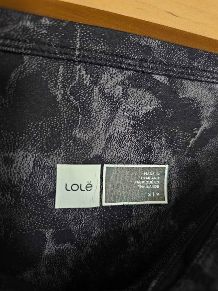 Lole S Grey Black Patterned 7/8 Leggings - photo 4