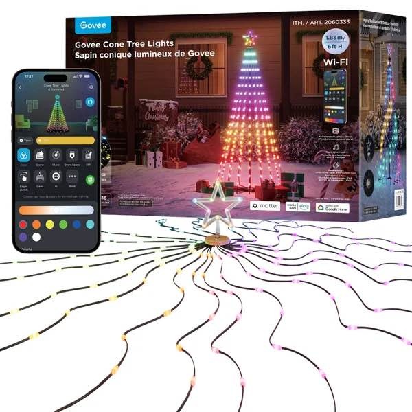 Govee Outdoor Holiday LED Tree Lights – Smart RGB, 80+ Modes - photo 5