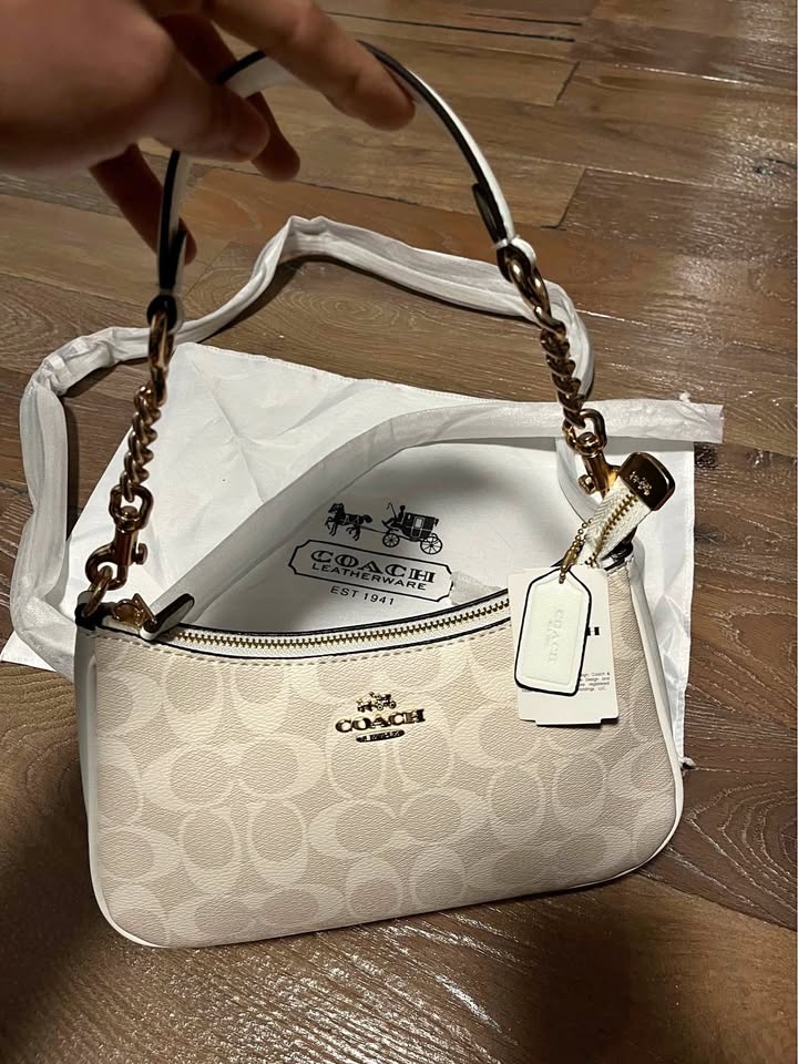 White Coach Teri Bag