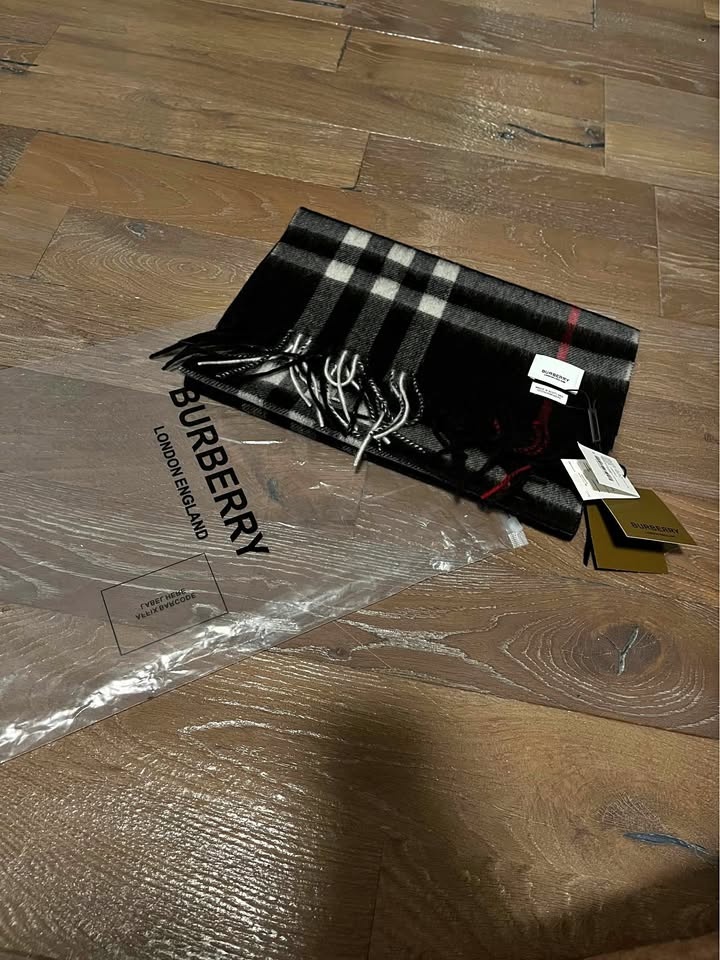 Black Burberry Scarf