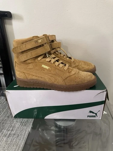 PUMA Sky Women’s Contact Suede Hi-Top Shoes 7.5 Tan Brown - photo 2