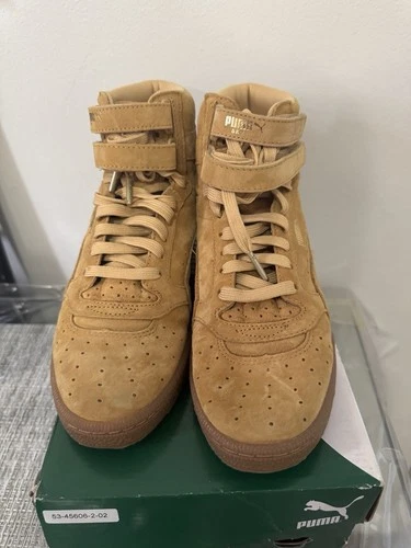 PUMA Sky Women’s Contact Suede Hi-Top Shoes 7.5 Tan Brown - photo 4