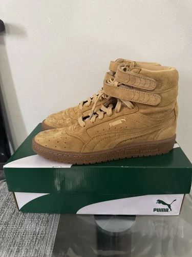 PUMA Sky Women’s Contact Suede Hi-Top Shoes 7.5 Tan Brown - photo 5