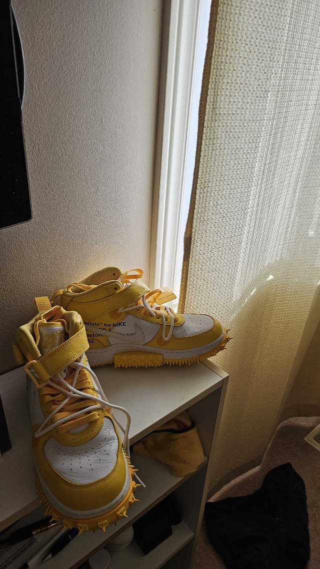9.5 Off-White x Nike Air Force 1 Mid 'Varsity Maize' - photo 3