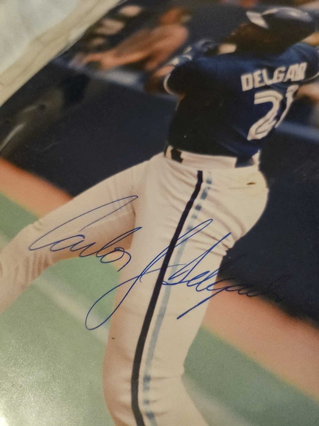 Autographed Carlos Delgado Toronto Blue Jays