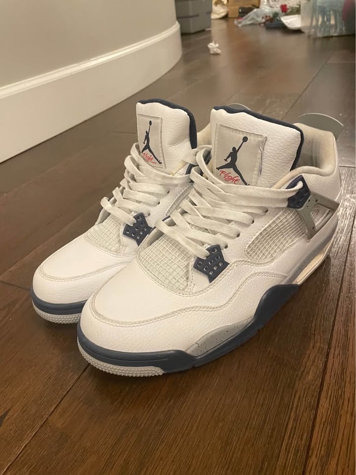 JORDAN 4 MIDNIGHT NAVY SIZE 13US MENS - photo 3