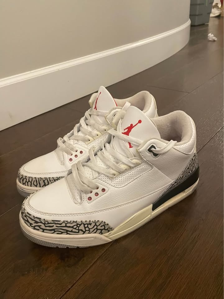 JORDAN 3 WHITE CEMENT SIZE 13US - photo 2