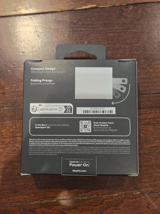 Mophie Speedport 35 W GAN USB C wall charger - photo 2