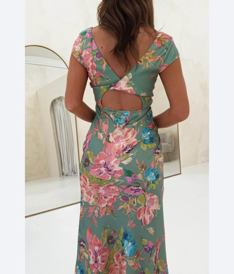 Floral Satin Dress 4/6 - photo 2