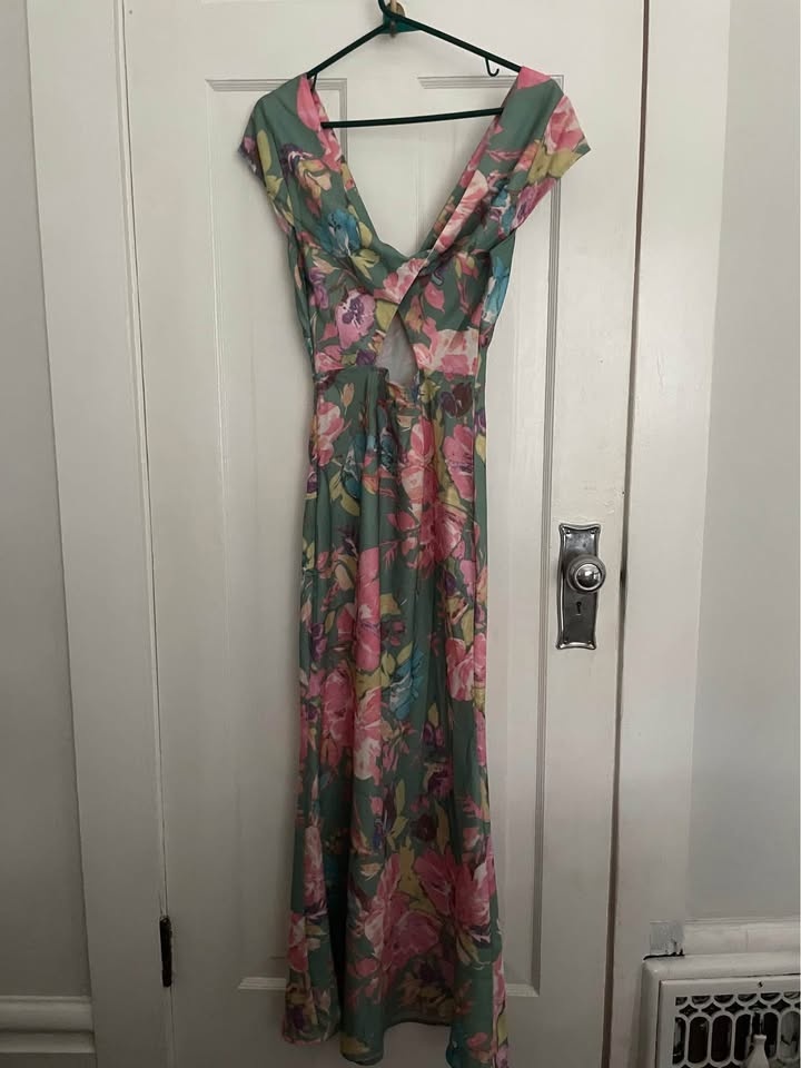 Floral Satin Dress 4/6 - photo 4
