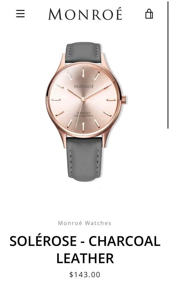 Monroe Rose Gold Watch