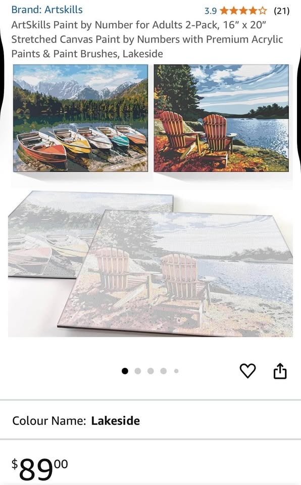 Paint by Number Lake Scenes BNIB - photo 3