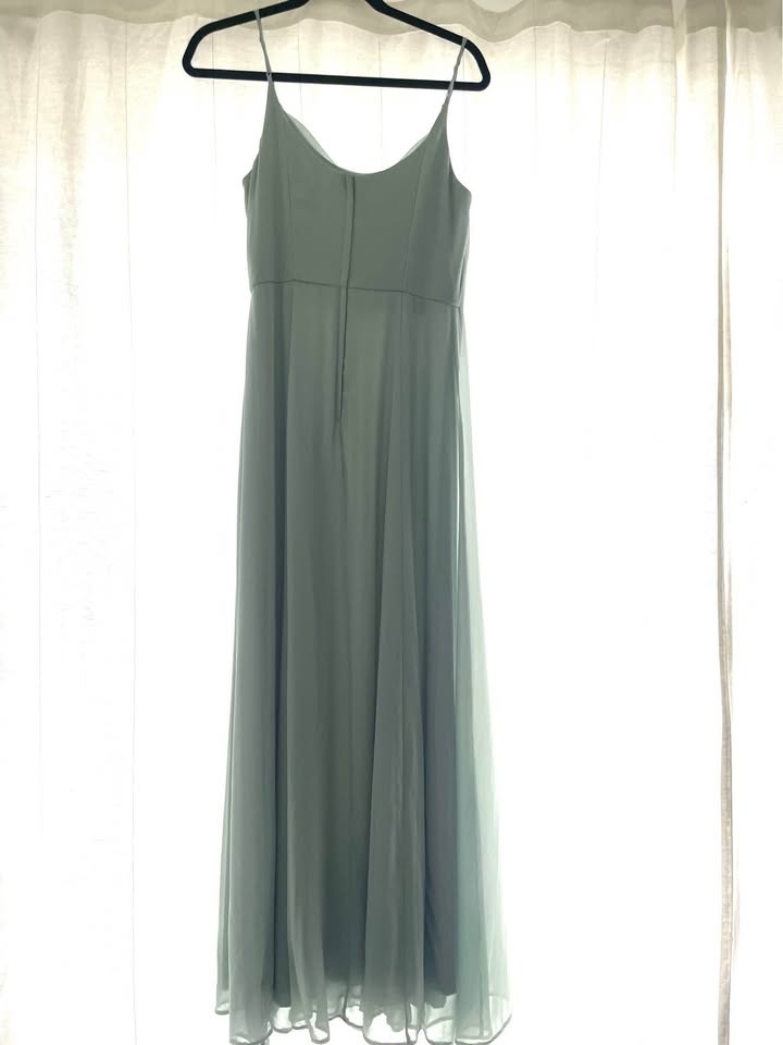 Green cowl neck Bridesmaid dress (size 6) - photo 3