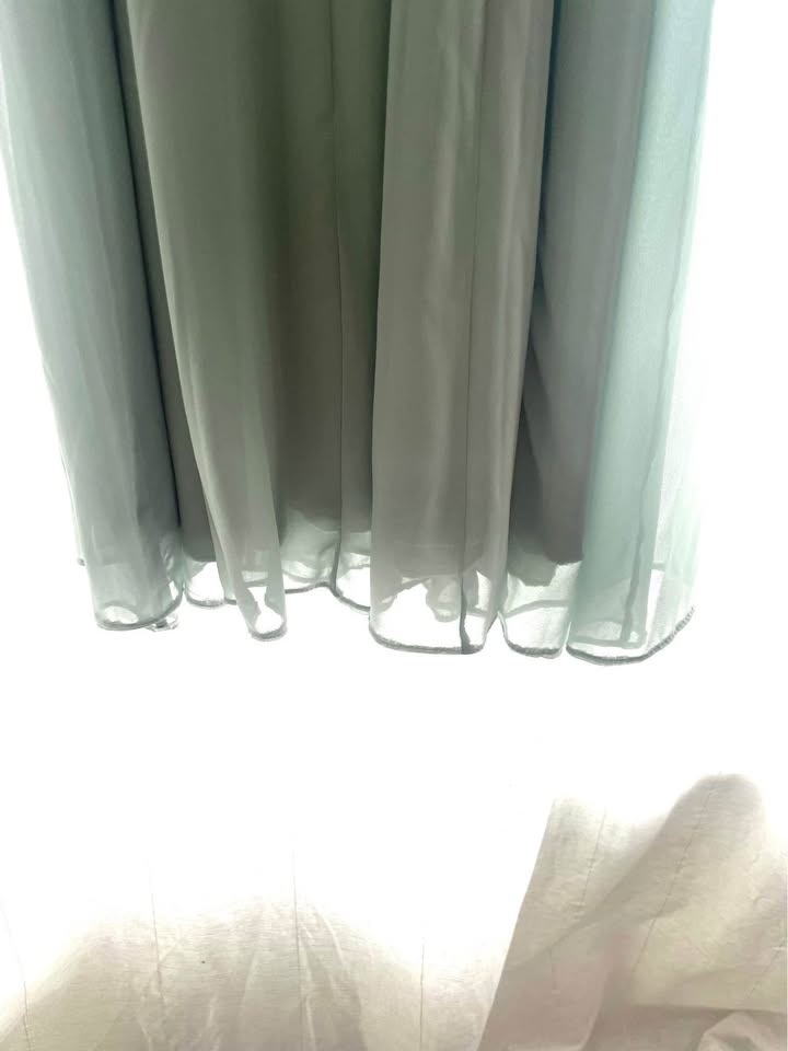 Green cowl neck Bridesmaid dress (size 6) - photo 4