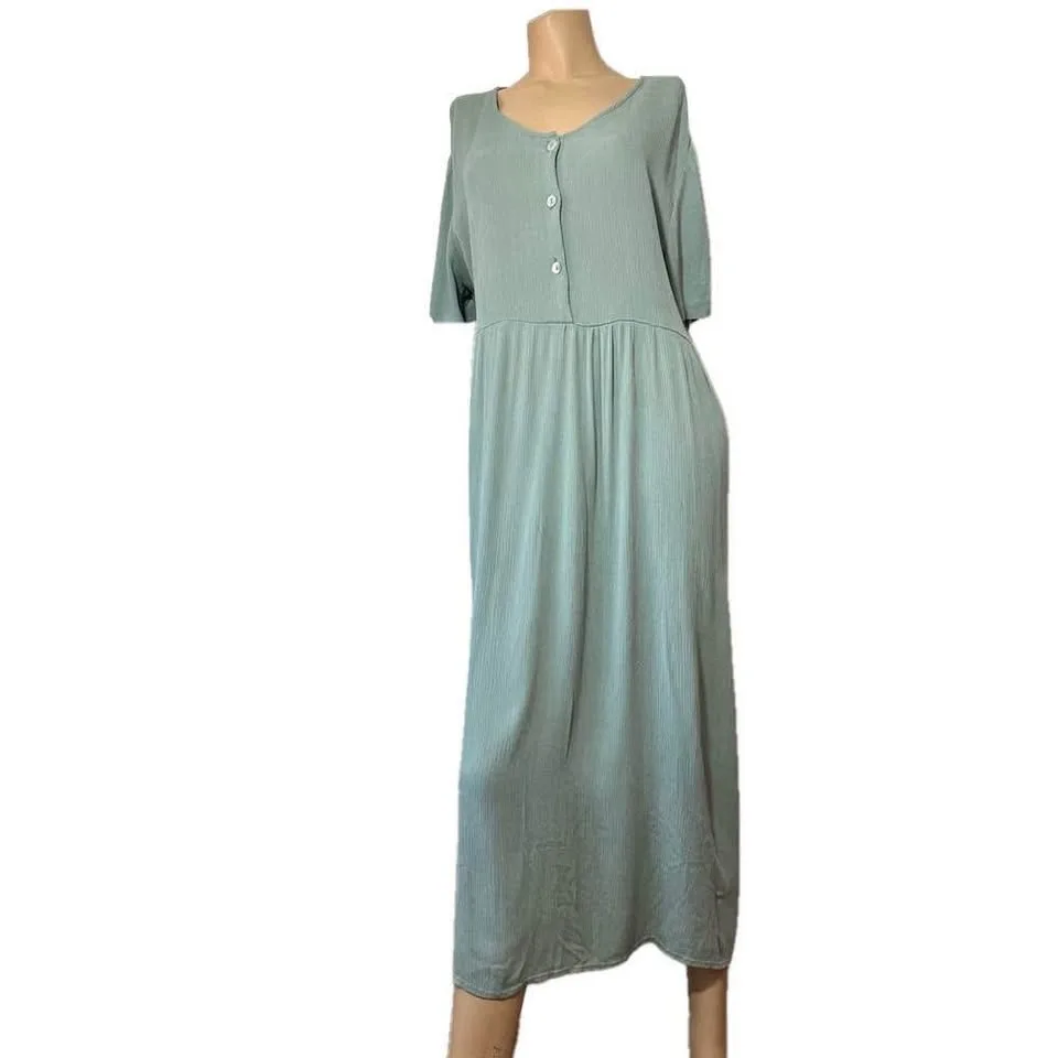 Gloria Vanderbilt Green Midi Dress M image indicator(3)