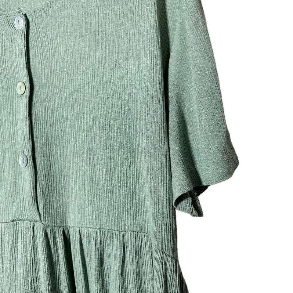 Gloria Vanderbilt Green Midi Dress M image indicator(6)