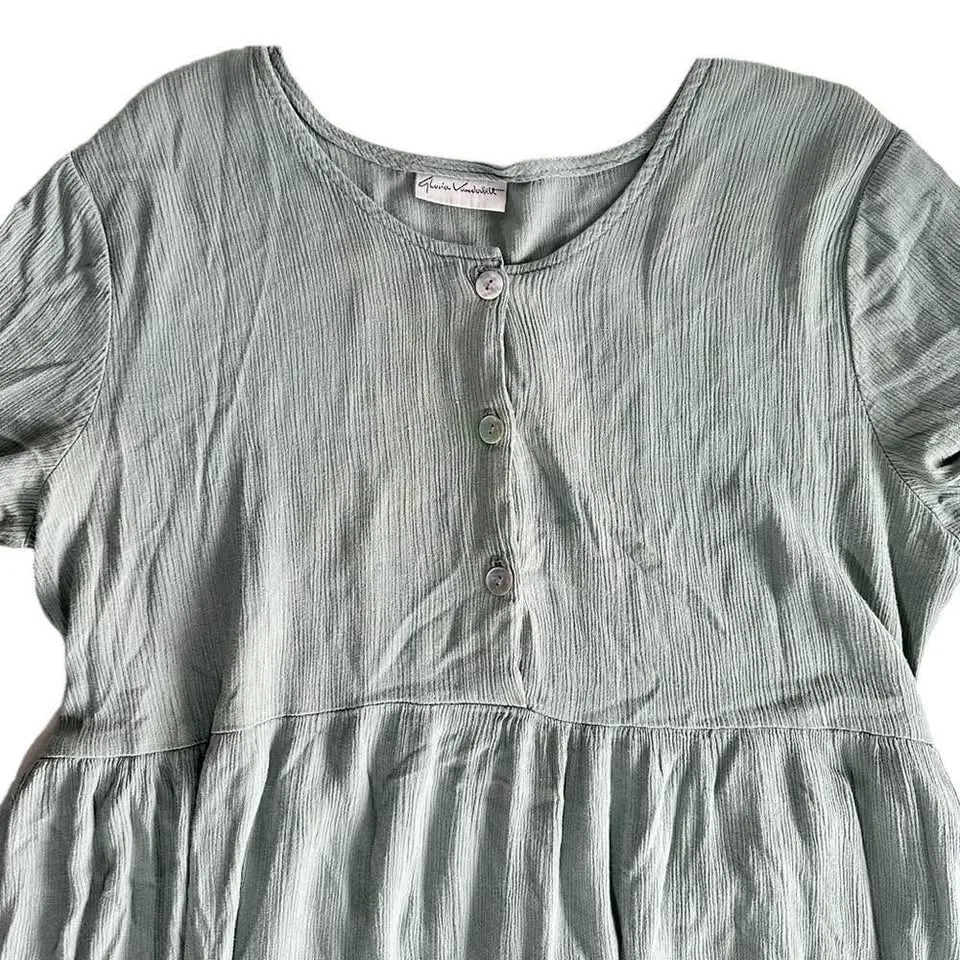 Gloria Vanderbilt Green Midi Dress M image indicator(7)