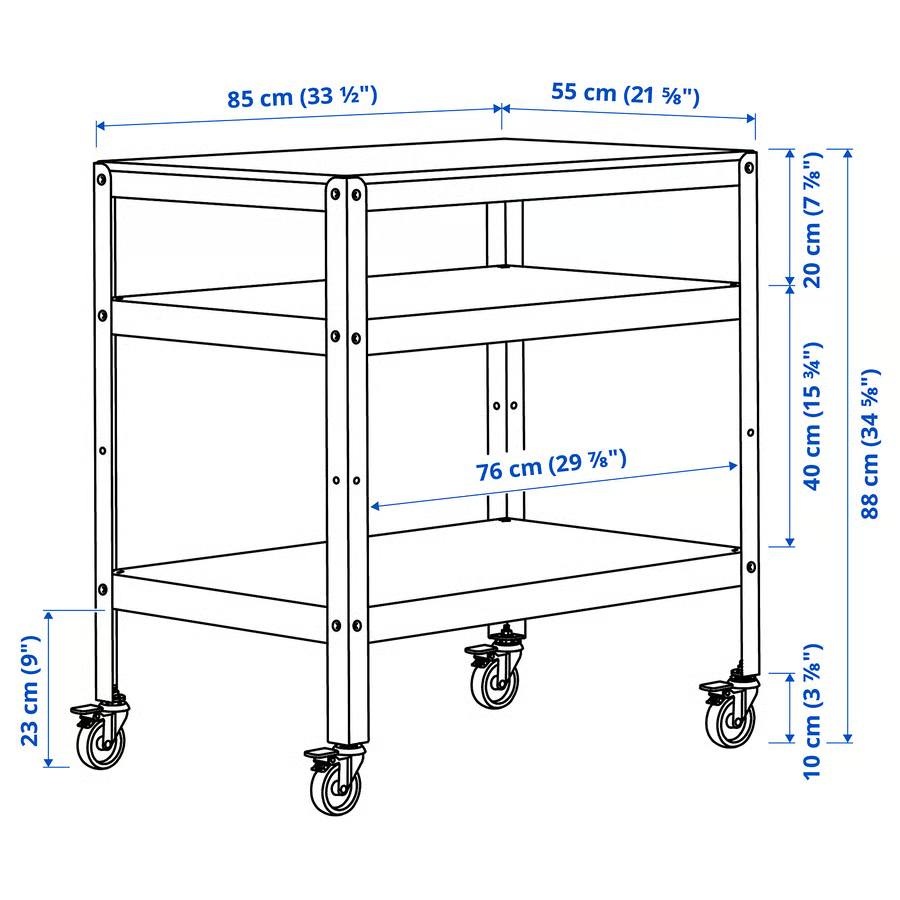 IKEA BROR Heavy Duty Utility Cart / Kitchen Island - photo 4