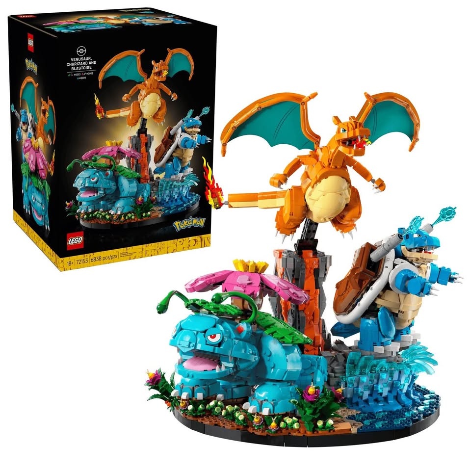 Lego Pokemon 72153 Venusaur, Charizard, Blastoise SEALED PRESALE - photo 3