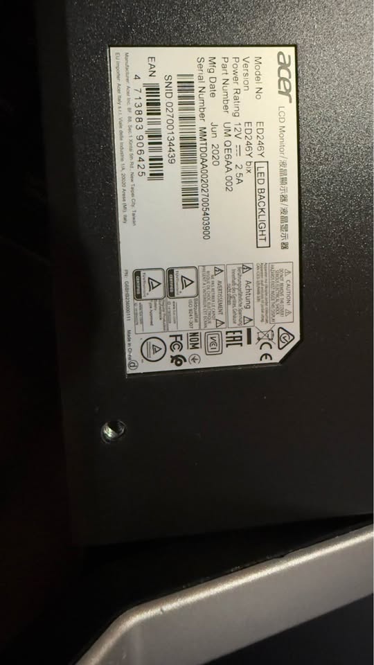 2 Acer Monitors 24 inch - photo 2
