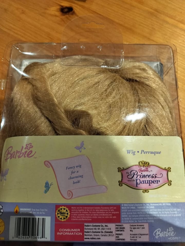 Rubie's Girls Barbie Princess and the Pauper Wig Costume