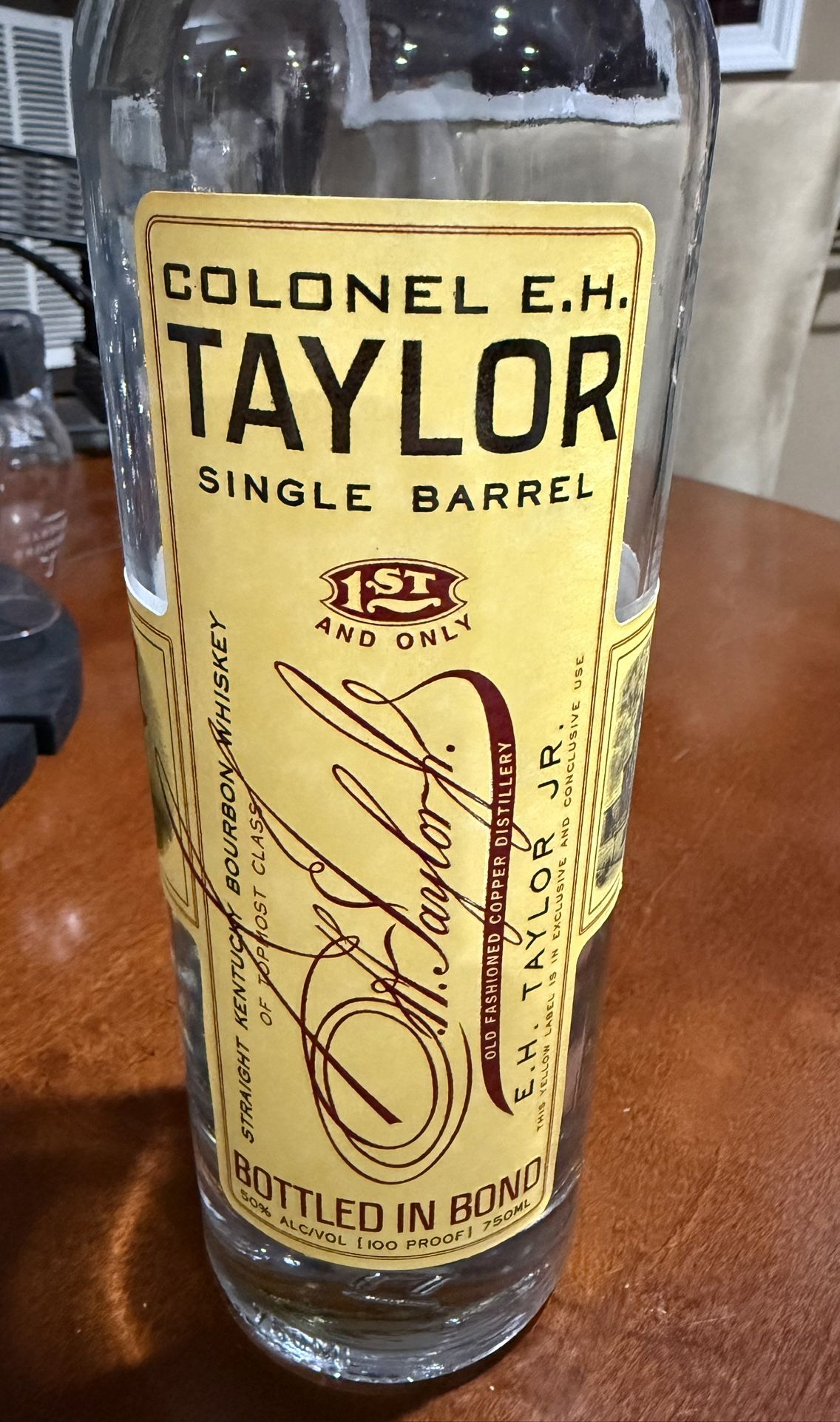 Empty Colonel E.H. Taylor Bottle and Tube - photo 3
