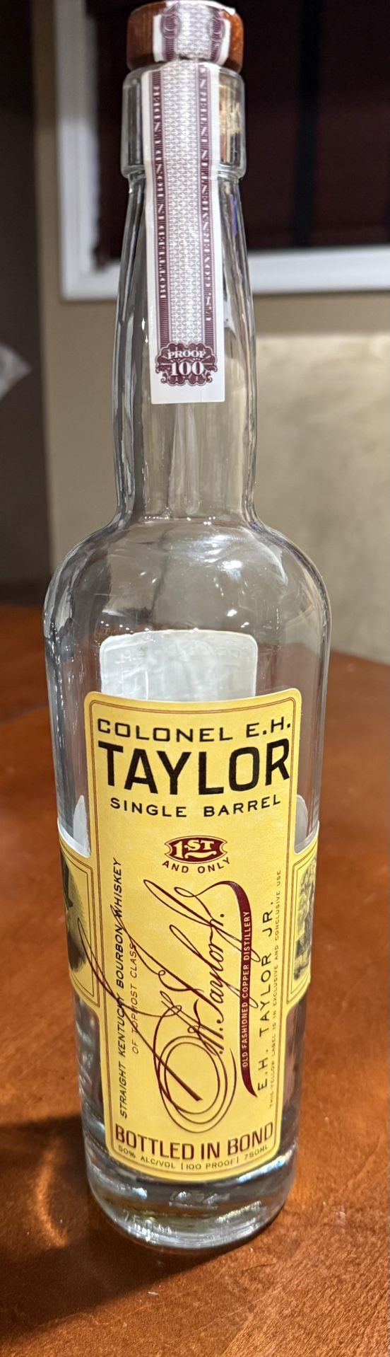 Empty Colonel E.H. Taylor Bottle and Tube - photo 4