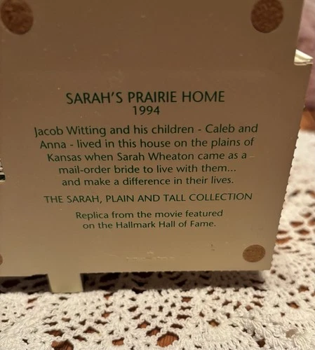 1994 Hallmark Sarah's Prairie Home - photo 5