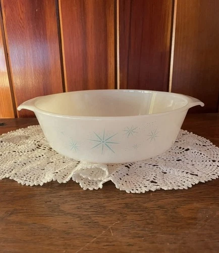 Fire King Casserole Dish #437 Atomic Star Burst
