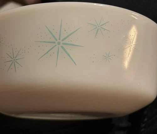 Fire King Casserole Dish #437 Atomic Star Burst - photo 3
